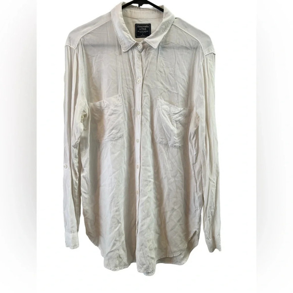 Abercrombie & fitch button down white shirt - Picture 1 of 5